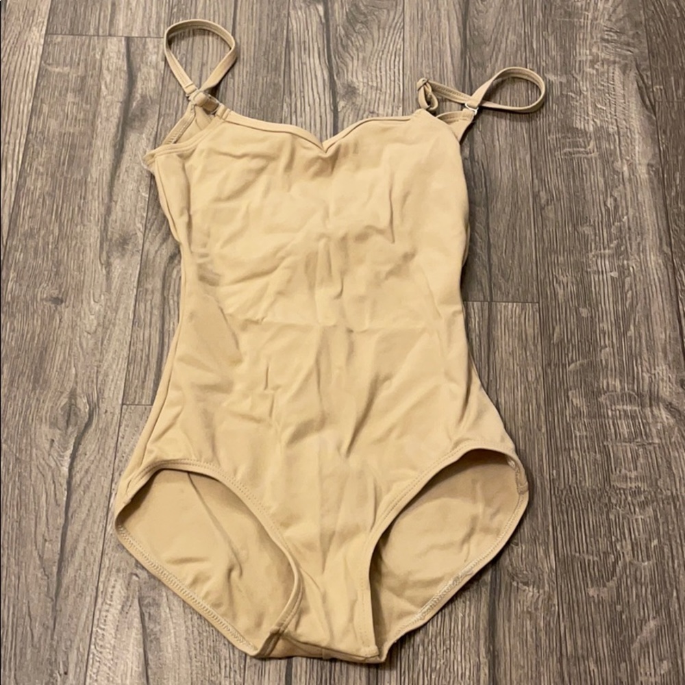 Capezio Small Beautiful Beige Bodysuit Yoga